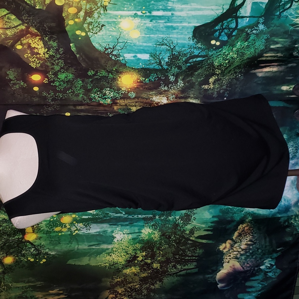 Size large black tank maternity dress